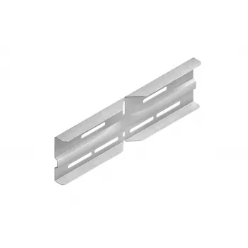 Niedax WSWV 105.390 conector angular para calhas de cabos, aço galvanizado a quente, 105 mm de altura lateral, 390 mm de comprimento de braço