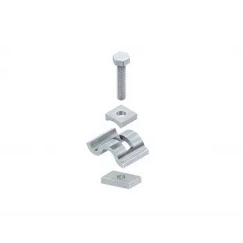 Niedax SPKGM 25 F garra de fixação, aço galvanizado por imersão a quente, M8, 25 mm de aperto