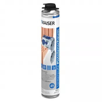 Espuma de pistola encastrada 1155-95, 750 ml, rosa, classe de fogo B2 Kaiser Elektro