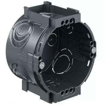 Kaiser Elektro UP1 caixa de aparelhagem de embutir 4x3 1056-05 com cúpulas roscadas e parafusos para aparelhos