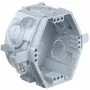 Kaiser Elektro UP1 Fix caixa de aparelhagem de embutir 1055-06 com nervuras de fixação, 4 cúpulas roscadas, 60x46 mm