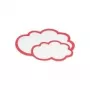 HOLTZ OFFICE SUPPORT magnetoplan cartões de moderação Cloud Large, 620 x 370 mm, branco/vermelho (111152004)