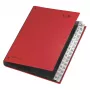 PAGNA organizador de secretária 32 compartimentos - A4 - cartão - vermelho - vertical - 340 mm - 40 mm