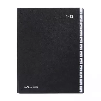 PAGNA Classic organizador de secretária 44 compartimentos - A4 - preto - vertical - 265 x 55 x 340 mm