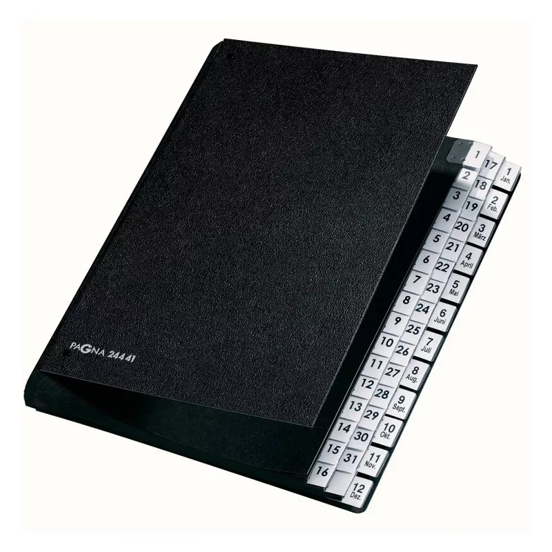 PAGNA Classic organizador de secretária 44 compartimentos - A4 - preto - vertical - 265 x 55 x 340 mm