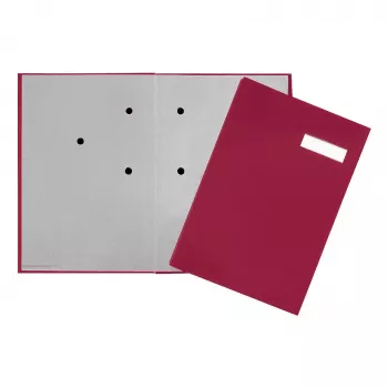 PAGNA Signature Folder 20 compartimentos - A4 - cartão - vermelho - branco - vertical - 240 mm - 25 mm