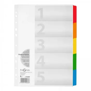 PAGNA 31000-08 dossier A4 branco cartão Manila reforçado com PP pack de 40