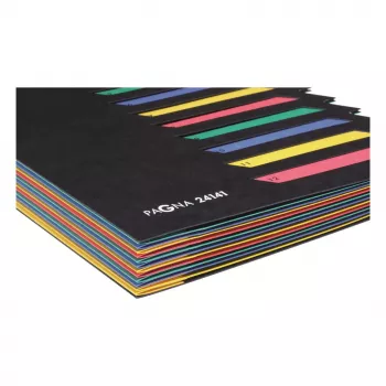 PAGNA pasta de arquivo A4 preto lombada 10 mm cartão fivela metálica 24141-04
