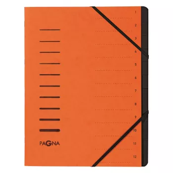 PAGNA 40059-12 pasta de documentos A4 laranja com elástico 320x245x5 mm