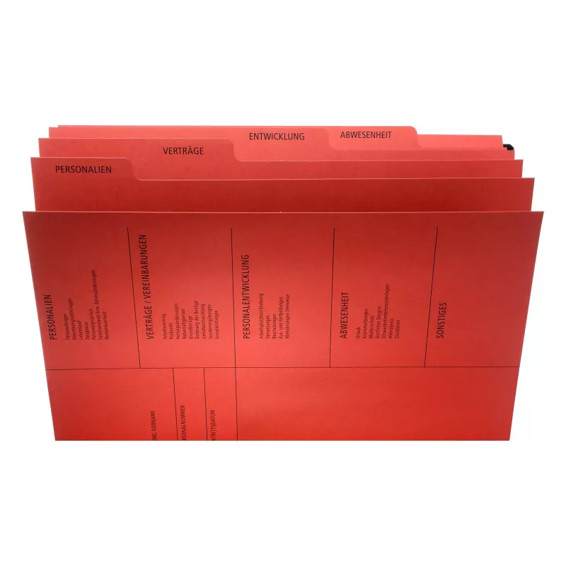 PAGNA 44105-01 dossier convencional - A4 - cartão - vermelho - 3 abas - 245
