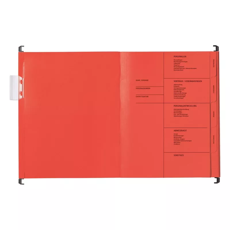 PAGNA 44105-01 dossier convencional - A4 - cartão - vermelho - 3 abas - 245