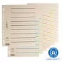PAGNA separadores A4 cartão bege 100 unid. sem furos 180 g/m² 44063-09