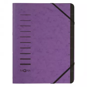 PAGNA pasta de arquivo A4 beringela com elástico 245x320 mm 4 mm lombada 320 g/m²