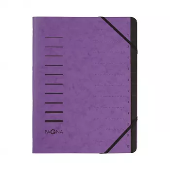 PAGNA pasta de documentos A4 violeta vertical 5 mm lombada 245 x 320 mm