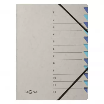 PAGNA pasta de arquivo A4 cartão azul/cinzento 240x320 mm lombada 4 mm 44312-02