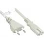 GoodConnections cabo de alimentação euro ficha euro tipo C (reta) para conector C7/euro 8 (reta), cinzento, 0,75 mm², 1,8 m, Good Connections® (P0370-GR018)