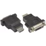GoodConnections adaptador de vídeo DVI-D para HDMI, conector fêmea DVI-D para ficha HDMI, 24+1 pinos, preto