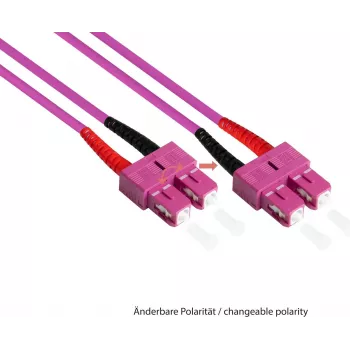 Good Connections cabo de patch de fibra ótica duplex OM4 (multimodo 50/125) SC/ST - 7,5 m