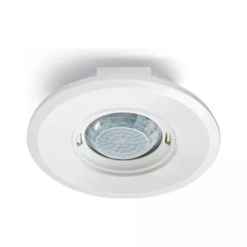 ESYLUX PD-FLAT 360i/8 detetor de presença - com fios - 8 m - teto/parede - branco - IP20 - 360°