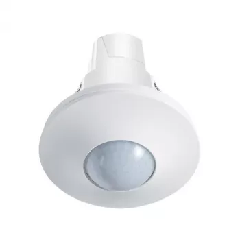ESYLUX PD-C 360 detetor de presença de teto, 360° PIR, DALI, branco