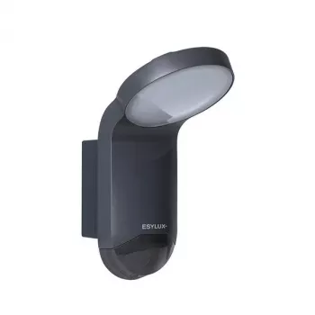 ESYLUX WILMA WL 100 OP projetor LED exterior 1000lm 4000K IP65 grafite com detetor de movimento PIR
