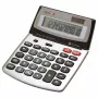 Calculadora de secretária Genie 560 T - 12 dígitos - ecrã inclinável - alimentação dupla (solar e pilha) - preta/prateada
