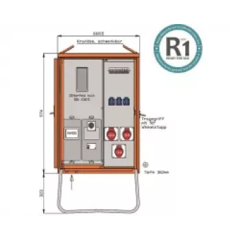 Distribuidor de energia portátil Walther WAV0100R1 22kVA