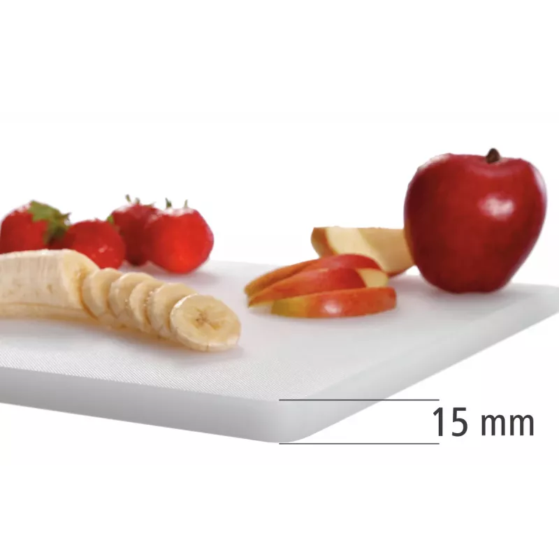 Tábua de corte Bartscher A120587 em polietileno branca 400x300x20 mm 1,6 kg