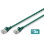 Cabo de patch slim DIGITUS CAT 6A F-FTP, cobre, LSZH, 0,5 m, cinzento
