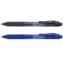 Caneta roller de gel Pentel EnerGel-X BL107, 0,35 mm extrafina, cores de tinta sortidas, pack de 4