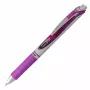 Conjunto de canetas roller de gel líquida Pentel EnerGel BL77-4COL, 4 canetas (laranja, rosa, azul-claro, violeta), 0,7 mm