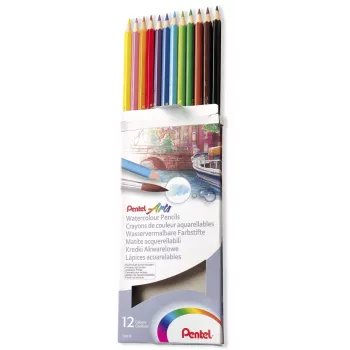 Lápis de aguarela Pentel Arts, cores sortidas