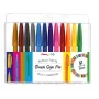Conjunto de 12 canetas pincel Pentel SES15-12, cores sortidas