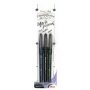 Conjunto de 3 canetas pincel de caligrafia Pentel Arts Sign Pen Brush, preto