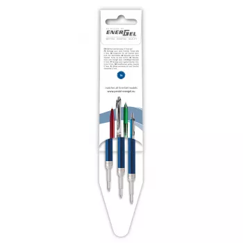 Recargas de caneta de gel Pentel 3 EnerGel, azul, 0,7 mm