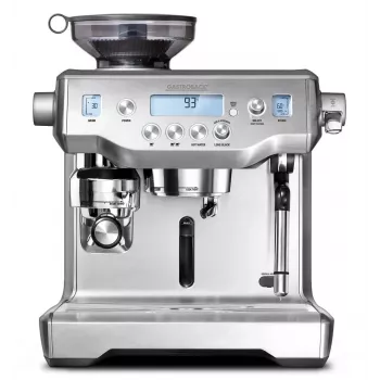 Máquina de café expresso semiautomática Gastroback 42640 com moinho, 1600 W, aço inoxidável
