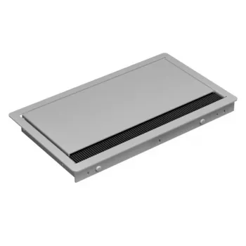 Régua de tomadas de encastrar Bachmann CONI COVER short, com 3 tomadas Schuko, cabo de 2m, preto