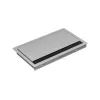 Régua de tomadas de encastrar Bachmann CONI COVER short, com 3 tomadas Schuko, cabo de 2m, preto