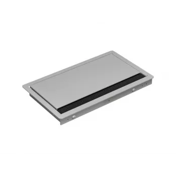 Régua de tomadas de encastrar Bachmann CONI COVER short, com 3 tomadas Schuko, cabo de 2m, preto