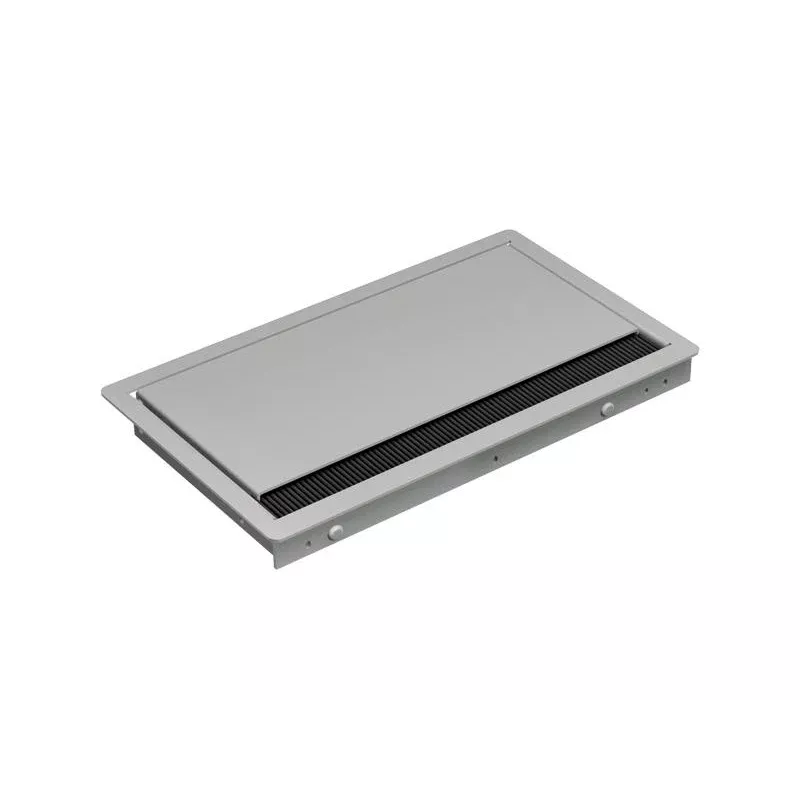 Régua de tomadas de encastrar Bachmann CONI COVER short, com 3 tomadas Schuko, cabo de 2m, preto