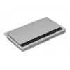 Régua de tomadas de encastrar Bachmann CONI COVER short, com 3 tomadas Schuko, cabo de 2m, preto