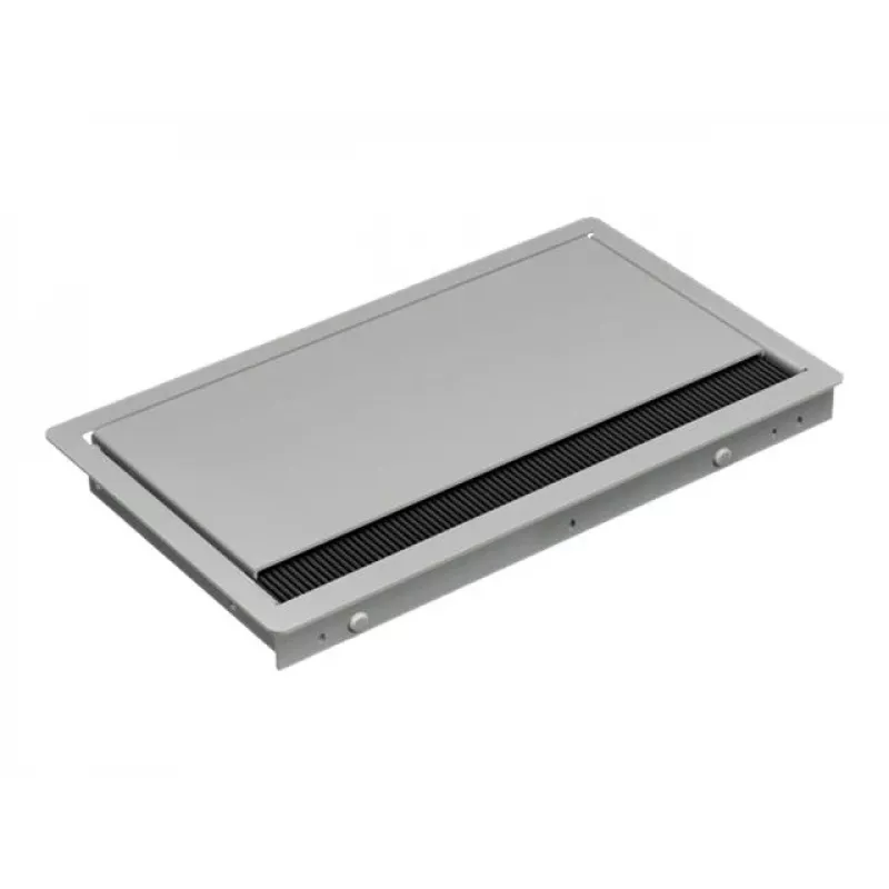 Régua de tomadas de encastrar Bachmann CONI COVER short, com 3 tomadas Schuko, cabo de 2m, preto