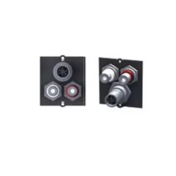 Bachmann Modular Faceplate Snap-In - 2x RCA, Mini-DIN 4 pinos