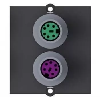 Placa de fixação modular Snap-In Bachmann - PS/2 x 2