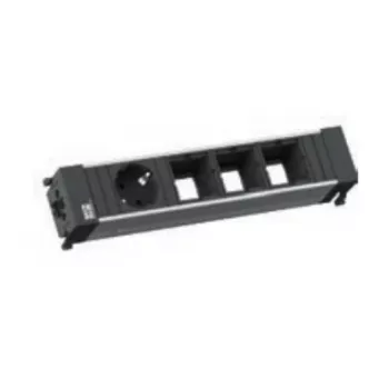 Bachmann CONFERENCE / TOP FRAME moldura de montagem para régua de tomadas - preto