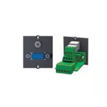 Bachmann Modular Faceplate Snap-In - HD-15 VGA conector fêmea preto