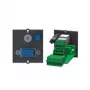 Bachmann 917.074 moldura VGA 15 pinos conector fêmea + jack 3,5mm conector fêmea