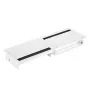 Bachmann CONI DUO régua de tomadas de encastrar curta com 2 tomadas Schuko e 2 espaços para módulos, preto