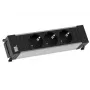Bachmann Power Frame 3x SCHUKO unidade de tomadas 2m cabo