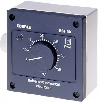 Eberle Controls AZT-A 524 510 termostato ambiente - preto - IP54 - 5-35°C - 230V AC